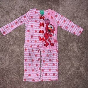 Elmo fleece holiday pajama set